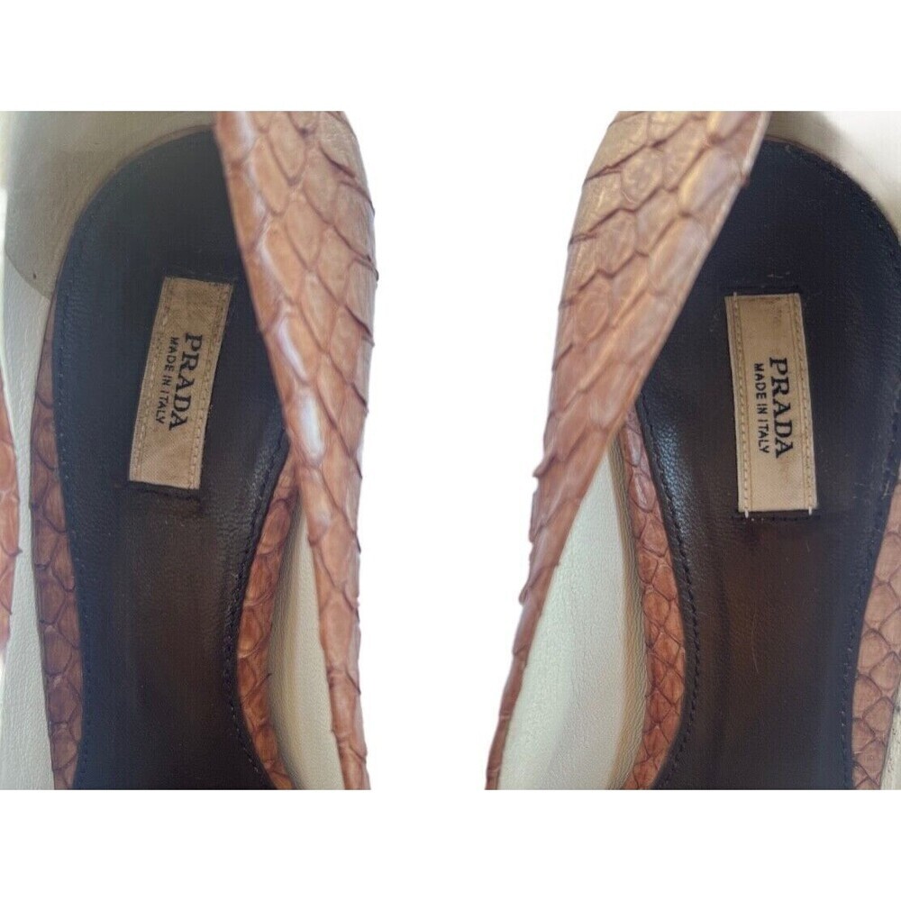 Prada Women's Python Snakeskin Pointed Toe Pumps - image 5